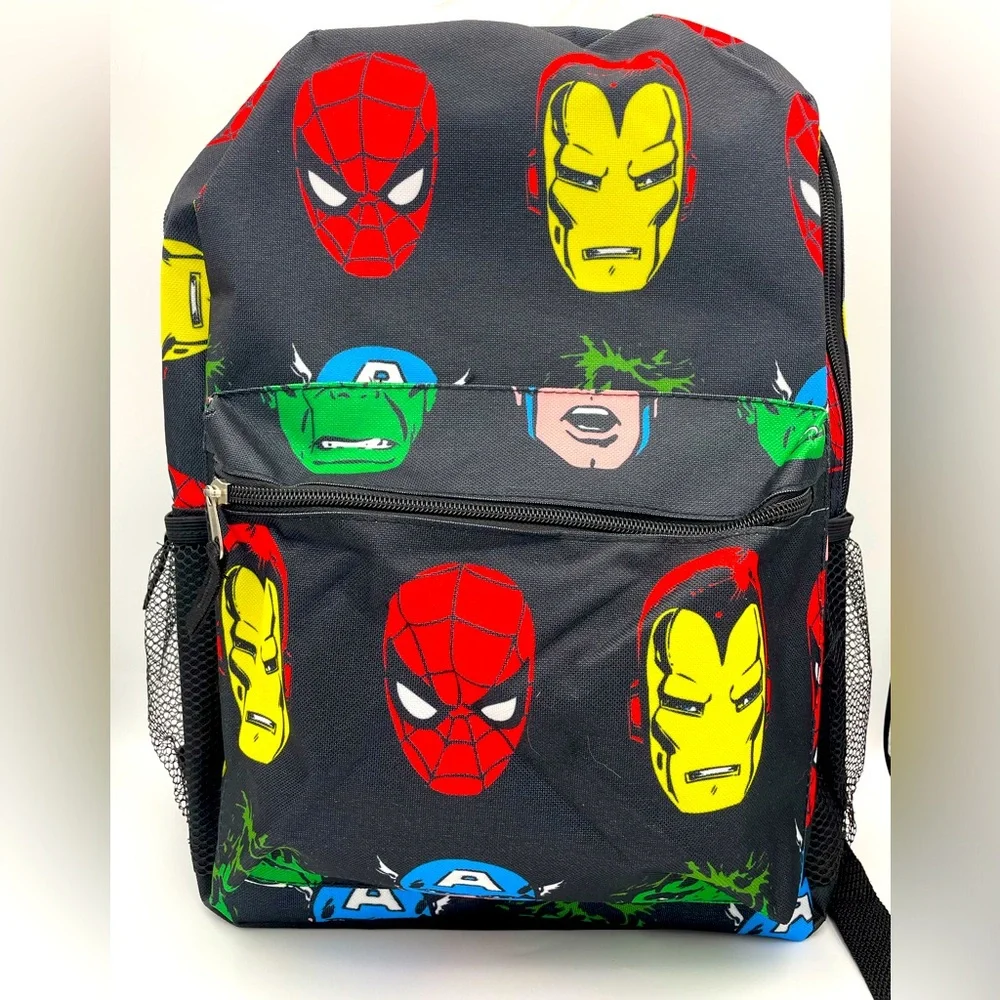 Marvel Character Full Size Backpack New